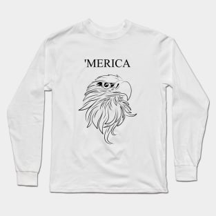 Merica Eagle Long Sleeve T-Shirt